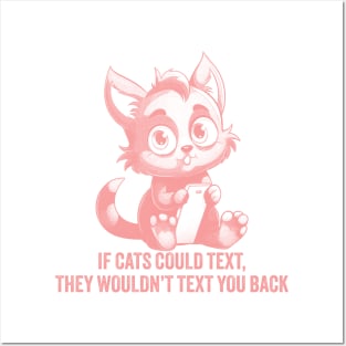 If Cats Could Text. Posters and Art
